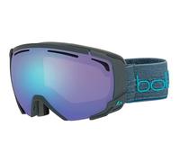 bollé, SUPREME OTG Dark Grey & Blue Matte, Azure Cat 2, Occhiali da sci, Medium, Unisex Adulto