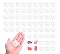 Bolle trasparenti da riempire 50 pezzi - Palline di Natale in plastica per DIY, decorazioni, sorprese e premi per feste ed eventi