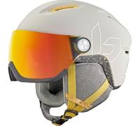 Bollé - V-ATLAS, Oatmeal Matte, Photochromic Fire Red, Medium, Snow Helmets, Unisex, Adult