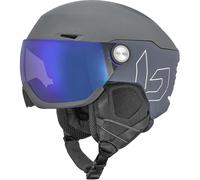 Bollé - Casco da sci con visiera integrata - V-Ryft Pure Grey Matte - Taglia 52-55 cm - Grigio