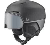 Bollé - Casco da sci con visiera integrata - X-Fusion Black Steel Matte - Taglia 52-55 cm - Grigio