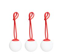Bolleke Mini Lampada Portatile Set da 3 Rosso