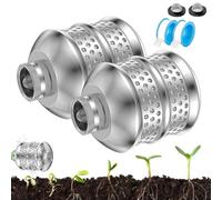 Bolletta per tubo da giardino, teste per irrigatore a bolle | Testa per irrigatore in alluminio,Diffusore d'acqua, ammollo per irrigazione da giardino a prova di ruggine, testa del filtro per giardino