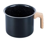 Bollilatte in alluminio 1,7L, rivestimento interno in ceramica, impugnatura effetto legno, SìChef