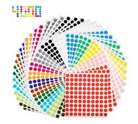 Bollini Adesivi Colorati 4000 Pezzi 10mm Etichette Adesive Colorate Stickers Rotondi Colorati Adesivi Tondi Colorati per Forniture per Ufficio a Casa, 16 Colori