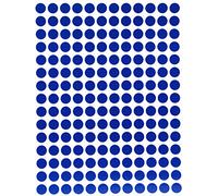 Bollini Adesivi Colorati Rotondi 8mm Blu - Etichette Adesive Colorate Multiuso Scrivibili da 0,8cm - Confezione da 2520 Pezzi