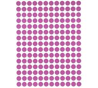 Bollini Adesivi Colorati Rotondi 8mm Rosa - Etichette Adesive Colorate Multiuso Scrivibili da 0,8cm - Confezione da 2520 Pezzi