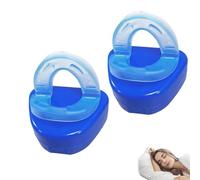 Bollisate 2 Pezzi Bite-Bruxismo Paradenti Antirussamento, Dispositivo Anti Russamento Anti Digrignamento Dei Denti, Paradenti Antirussamento Con Custodia, Ausili Smettere Russare