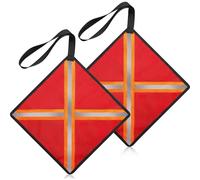 Bollisate Bandiera Di Sicurezza Per Kayak, Bandiera Sicurezza per Kayak, 2 Pezzi Resistente allo Strappo Avvertimento Riflettente per Traino Camion Trasporto Barche Sport Outdoor Canoa Bambini Adulti