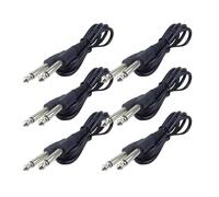 Bollisate Cavi Per Chitarra Elettrica | 6 Pezzi di Filo di Collegamento | Cavi Jack Da 6.35 Mm Per Chitarra Elettrica | Per Tastiera, Batteria, Palco, Pedaliera, Basso, Strumenti Acustici