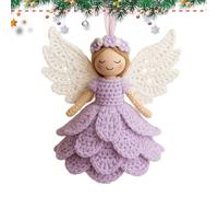 Bollisate Kit per l'Uncinetto - Bambola Angelo Ornamento Artigianale - Kit Per Creazioni All Uncinetto E A Maglia,per Donne Uomini Hobbisti Membri della Famiglia Amici Colleghi Festa di Natale