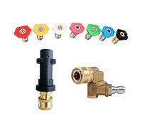 Bollisate Ugelli idropulitrice, Adattatore o spruzzatore con diverse modalità di getto, Kit Completo di Ugelli per Lavatrice a Pressione, per Cortili, Patio, Vialetti, Giardino,