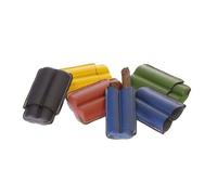 Bollitopipe Porta-sigari Mezzo Toscano in Cuoio - Hand made in Italy (Rosso)