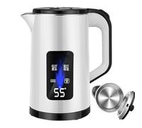Bollitore - 1,7 L | pentola a pressione | Scaldabagno istantaneo in acciaio inossidabile a ebollizione rapida | Spegnimento automatico | Per la famiglia 'ufficio di cucina | Filtro anticalcare