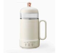 Bollitore, 600 ml Mini bollitore da tè ispessito automatico teiera floreale controllo della temperatura Bollitori isolamento 8H 3 livelli di cottura fine acciaio inossidabile 304 (White)