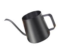 Bollitore a collo di cigno in acciaio inox 304 nero, 250 ml, manico ergonomico per versare con precisione il bollitore da caffè a collo d'oca per casa e ufficio