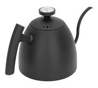 Bollitore a collo d'oca con termometro integrato, caffettiera in acciaio inossidabile 304, grande capacità 1,5 l, ideale per la produzione di birra in casa e in ufficio