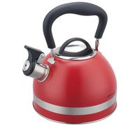 Bollitore a gas in acciaio inox da 1,8 litri, piccolo, a induzione, rosso, KINGH