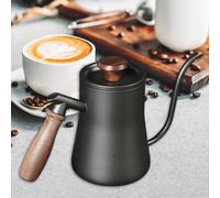 Bollitore a goccia con manico in legno Moka espresso con beccuccio lungo