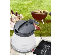 Bollitore Adler AD 1279 Bianco Nero Plastica 750 W 0,6 L NEW