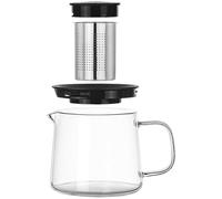 Bollitore aggiuntivo in borosilicato Sostanza immunitaria interrotta Processo macerazione della tisana visibile Piano con impugnatura ergonomica Adatto per applicazioni produzione acqua calda