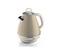 Ariete 2869 Bollitore Elettrico 1,7 Litri di Design - Infusi, tè e tisane - Autospegnimento - 2000 Watt - Acciaio Inox - Linea Vintage - Beige