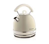 Ariete 2877 Bollitore elettrico 1,7 Litri di Design - Infusi, tè e tisane - Autospegnimento - 2000 Watt - Acciaio Inox - Linea Vintage - Beige