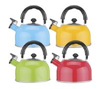 BOLLITORE BOLLITORI ALLUMINIO METALLIZZATO EVA 2,5 LITRI 013738 CON FISCHIETTO