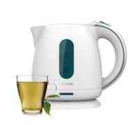 Cecotec Bollitore elettrico 1 Litri Thermosense 140 White. 2200 W, riscaldamento rapido, filtro anticalcare, senza BPA e altri tossici, base girevole a 360°, recipiente senza fili