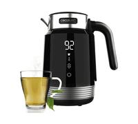 Cecotec Bollitore elettrico ThermoSense 600 Touch Black da 1,7 l. 2200 W, senza BPA, acciaio inossidabile e plastica di massima qualità, luce LED e luce di funzionamento, base a 360 gradi