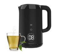 Cecotec Bollitore Elettrico da 1,7 Litri con Schermo Touch Thermosense 600 Touch Neo. 2200W, Interno in Acciaio Inox, 7 Livelli di Temperatura, Spegnimento Automatico, Nero