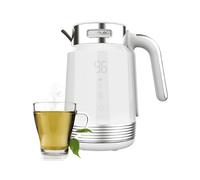 Cecotec Bollitore elettrico ThermoSense 600 Touch White da 1,7 l. 2200 W, senza BPA, acciaio inossidabile e plastica di massima qualità, luce LED e luce di funzionamento, base a 360 gradi