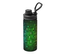 Bollitore colorato con stampa quadrata da 510 g, per ciclismo, palestra, basket, all'aperto, adatto come regalo