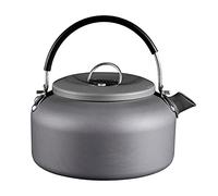 Bollitore con piano cottura in almunio per fornello a gas, 0,8 l / 1,4 l caffettiera con piano cottura a fondo fisso Teiera in acciaio inossidabile con impugnatura ergonomica per induzione ed