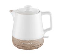 CONCEPT RK0060 - Bollitore in ceramica, 1 l, colore: bianco