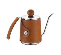 Bollitore da caffè artigianale con custodia in pelle di alta qualità per amanti della preparazione del caffè a casa