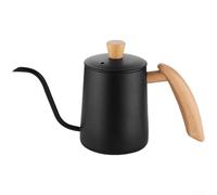 Bollitore da caffè in acciaio inossidabile 304, design con beccuccio lungo per un'estrazione uniforme, impugnatura ergonomica, capacità versatile per birra personale o condivisa per sessioni (E)