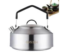 Bollitore Da Campeggio - Bollitore In Acciaio Inox | Tè Kettle Camping Water Caldaia Per Caffè | Set Da Cucina In Alluminio Anodizzato Duro Facile Da Pulire Con Borsa Da Trasporto | Rand
