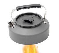 Bollitore da campeggio - caffettiera leggera da 1,1 l in lega di alluminio | Bollitore portatile per escursioni all'aperto, picnic, campeggio | Compatta, rapida cottura, ideale per viaggi e cucina in