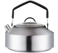 Bollitore da campeggio con base larga stabile e bordo liscio per il controllo del versamento quando si preparano bevande calde ad alte quote o in condizioni di vento (1000 ml)