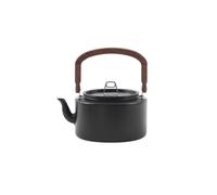 Bollitore da Campeggio da 1,2 Litri In Lega di Alluminio con Manico In Legno, Pentola Portatile per Cucinare All'Aperto, Ideale per Escursioni,