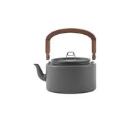 Bollitore da Campeggio da 1,2 Litri In Lega di Alluminio con Manico In Legno, Pentola Portatile per Cucinare All'Aperto, Ideale per Escursioni,