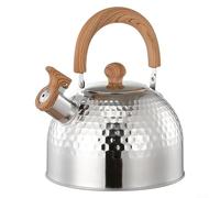 Bollitore da campeggio in acciaio inox con fischietto, perfetto per 2 l, 3 l, 4 l, per uso sul piano cottura e per un'esperienza di bevande all'aperto sicura (4000 ml)