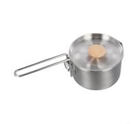 Bollitore da esterno in acciaio inox da 1 litro con funzione di sospensione per falò che cucina acqua bollente durante il campeggio viaggi zaino in spalla