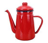 Bollitore da Fornello, Bollitore con fischietto, Design con beccuccio lungo, for l'uso in casa o nelle sale da tè(Red)