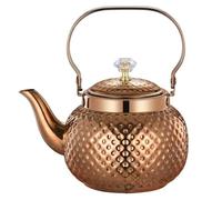 Bollitore da fornello Bollitore da tè in acciaio inossidabile con infusore oro e rosa 1.3/1.7/2. Quarto(Rose Gold,1.7 Quart)