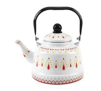 Bollitore da fornello Bollitore da tè smaltato multicolore 1,1-2,5L(White,1.1L)