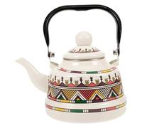 Bollitore da fornello Bollitore smaltato for acqua bollente multicolore 1,1-2,5 l(White,1.1L)