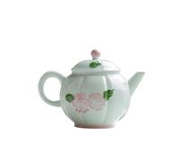 Bollitore da tè 135 ml giada fango teiera fatta a mano fiore dipinta a mano teiera estetica filtro pentola teiera bollitore Puer stoviglie decorazione regali infusore tè in ceramica
