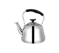 Bollitore da tè alla moda da 3 l, 4 l, 5 l, 6 l, 7 l, in acciaio inox, per casa e cucina, bollitore a fischio, adatto a tutti i tipi di piano cottura/stufa, essenziale per la cucina per preparare